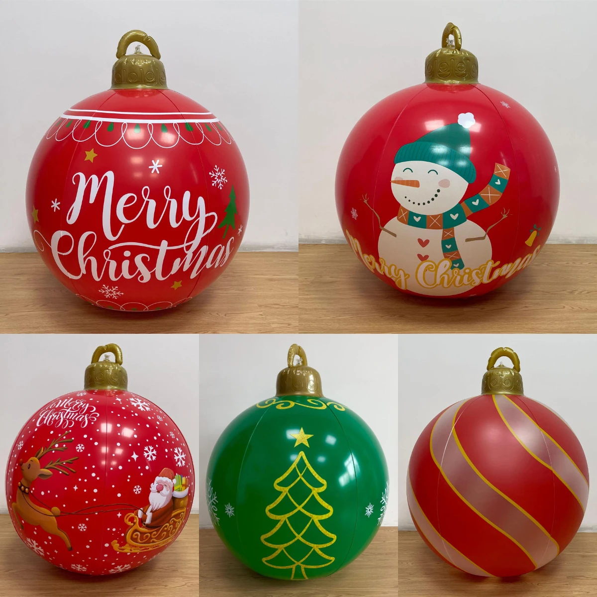 60cm Christmas Ball Decoration Outdoor Indoor Large PVC Inflatable Ball Xmas Ornament
60cm Christmas Ball Decoration Outdoor Indoor Large PVC Inflatable Ball Xmas Ornament