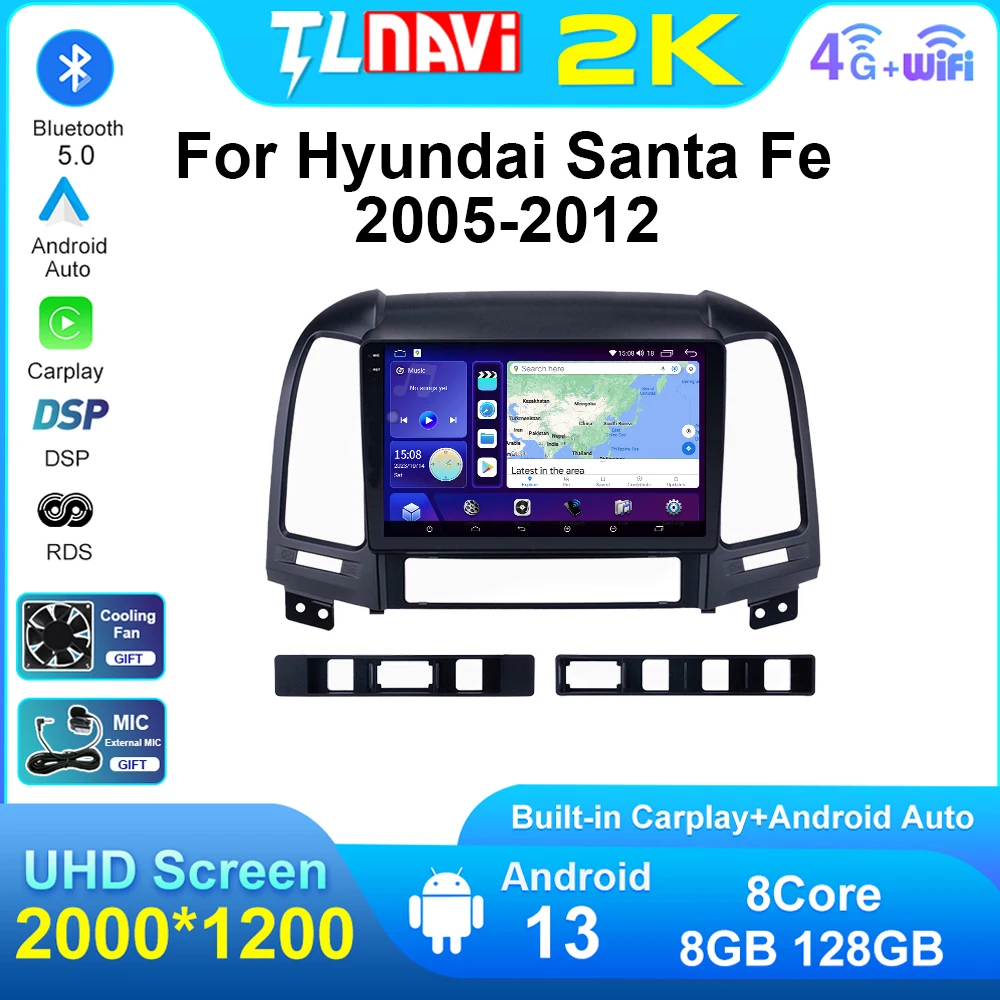Автомагнитола TLNavi на Android, мультимедийный плеер с GPS, головное устройство для HYUNDAI SANTA FE 2005 2006 2007 2008 2009-2012, GPS-навигатор
Автомагнитола TLNavi на Android, мультимедийный плеер с GPS, головное устройство для HYUNDAI SANTA FE 2005 2006 2007 2008 2009-2012, GPS-навигатор