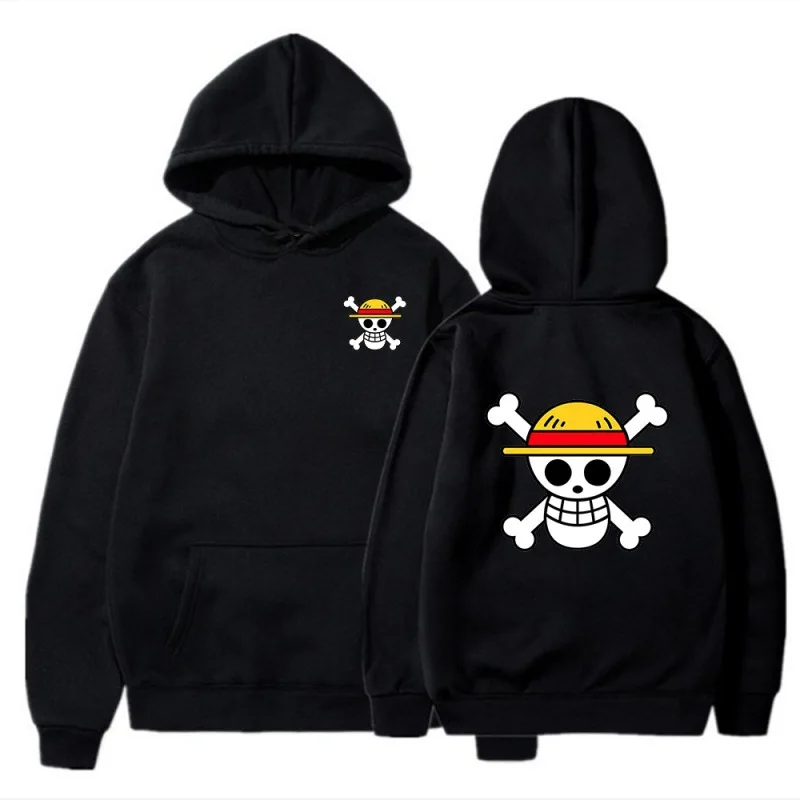 

New Cartoon Sweatshirt One Piece Luffy Zoro Nami Usopp Chopper Robin Franky Brook Peripheral Character Printed Casual Couple Top