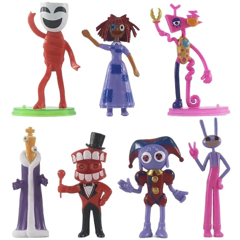 7 Pcs/Set 9.5-11.5 CM The Amazing Digital Circus Anime Figure Roles Model Office Decorations Action Figures Child Toys Xmas Gift
7 Pcs/Set 9.5-11.5 CM The Amazing Digital Circus Anime Figure Roles Model Office Decorations Action Figures Child Toys Xmas Gift