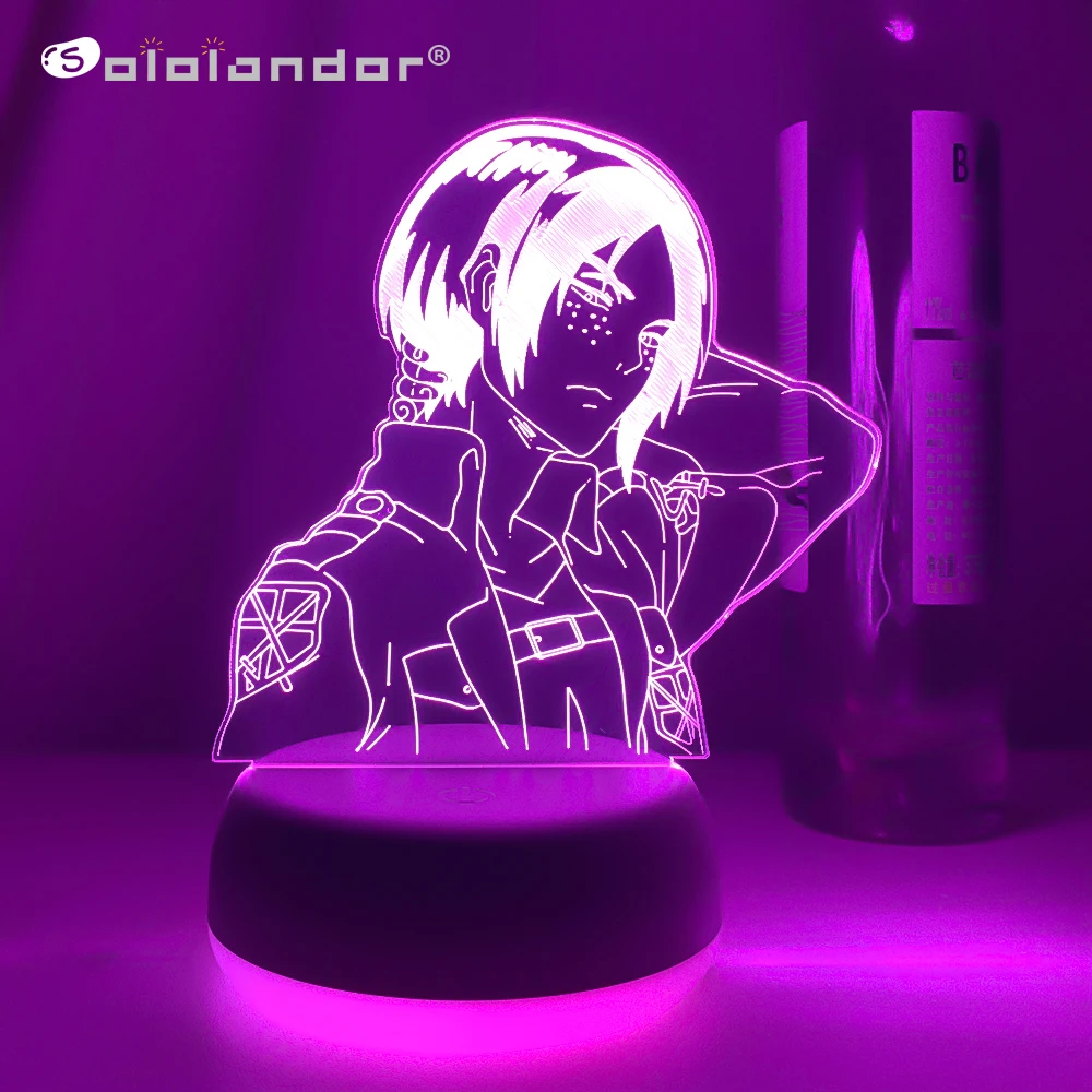 

Newest Acrylic 3d Lamp Ymir Attack on Titan for Home Room Decor Light Child Gift Ymir LED Night Light Anime