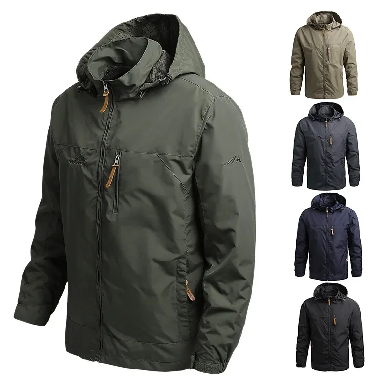 2023 Men Hooded Raincoat Winter Waterproof Skin Tactical Military Jacket Sport Hiking Windbreaker Sunscreen Army Jacket Clothing
2023 Men Hooded Raincoat Winter Waterproof Skin Tactical Military Jacket Sport Hiking Windbreaker Sunscreen Army Jacket Clothing