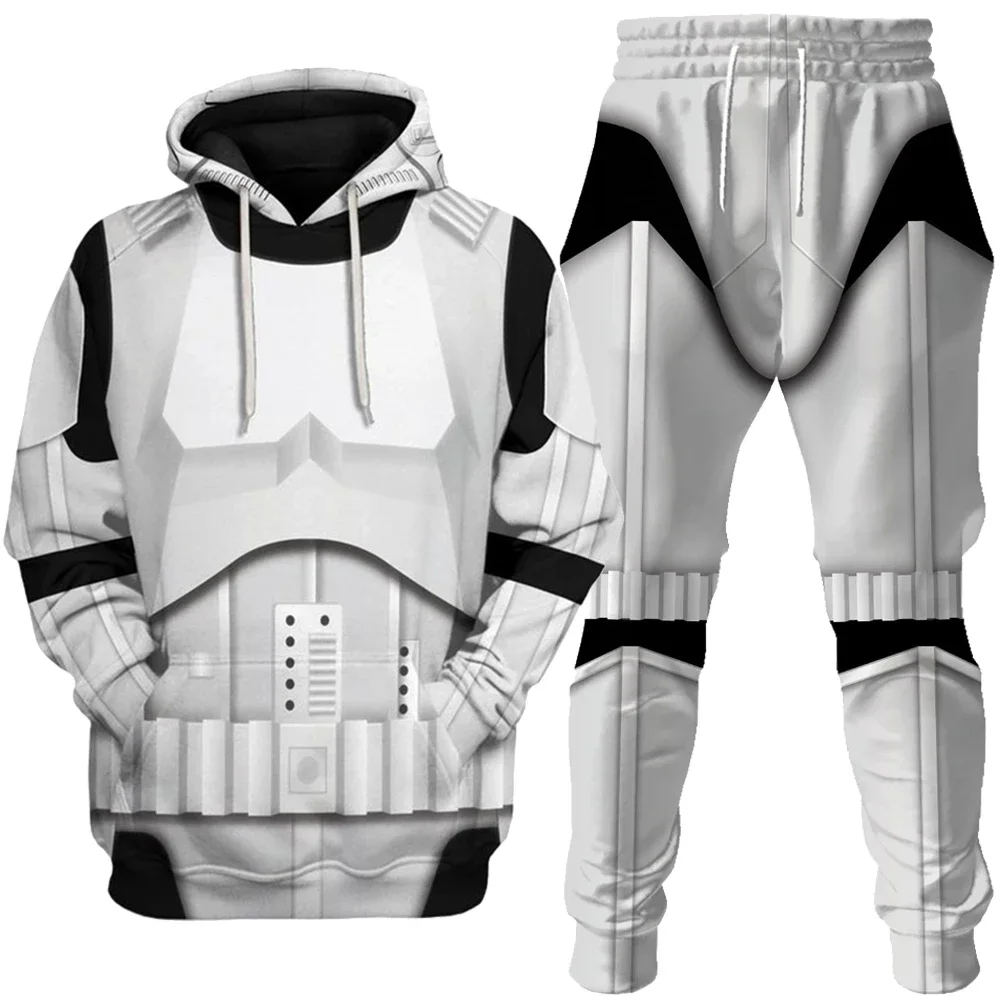 

Trooper Cosplay Fantasy Hoodie Pant Suit Movie Space Battle Army Costume Disguise Adult Men Cosplay Roleplay Fantasia Outfits