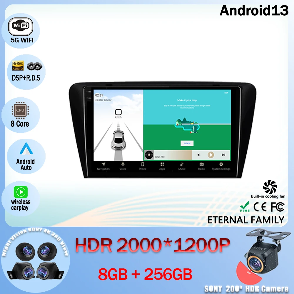 Автомагнитола на Android 13, мультимедийный видеоплеер, навигация GPS для Skoda Octavia 3 A7 2013-2018, 5G WIFI BT 4G No 2 din, DVD, ЦП
Автомагнитола на Android 13, мультимедийный видеоплеер, навигация GPS для Skoda Octavia 3 A7 2013-2018, 5G WIFI BT 4G No 2 din, DVD, ЦП