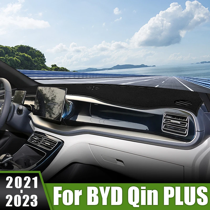 

For BYD QIN PLUS 2021 2022 2023 DM-i EV Car Dashboard Cover Non-slip Protector Mat Anti-Slip Case Interior Protected Accessories