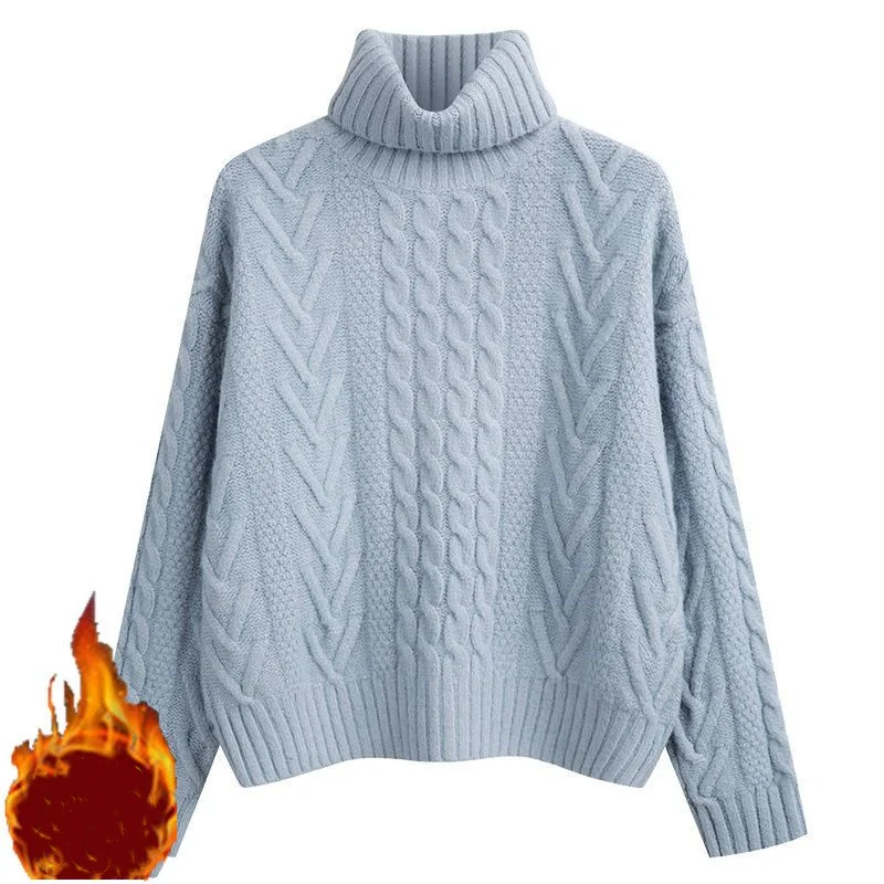 High Collar Warm Sweater for Women's Autumn Winter New 2023 Korean Edition Versatile Gentle Style Loose Knitted Underlay
High Collar Warm Sweater for Women's Autumn Winter New 2023 Korean Edition Versatile Gentle Style Loose Knitted Underlay