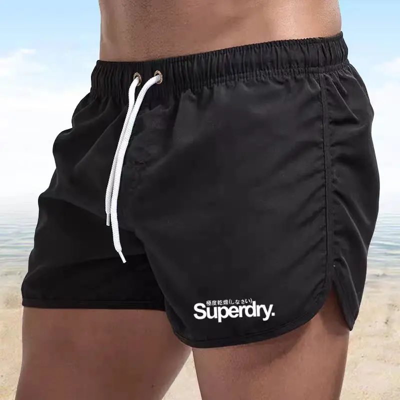 

New Fashion Men's Summer Beach Pants Sports Shorts Quick Dry Breathable Sweat Absorption Fitness Running Cycling Women Outdoor