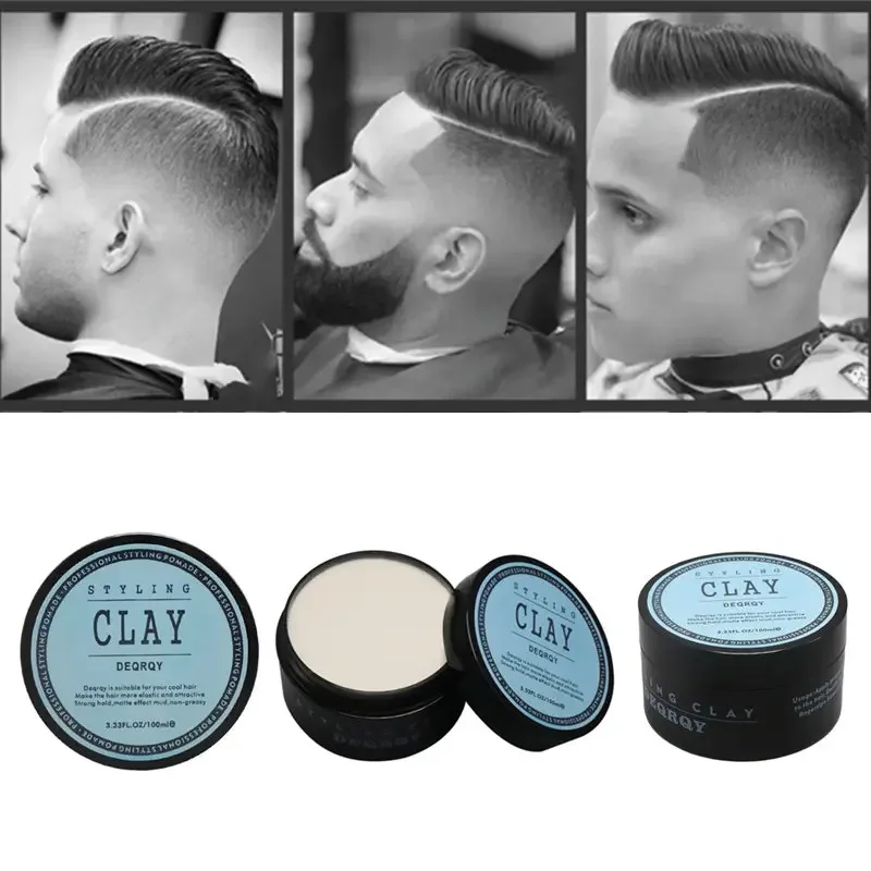 

Fashion Matte Finished Hair Styling Clay Daily Use Mens Hair Clay High Strong Hold Low Shine Hair Styling Wax creme para cabelos