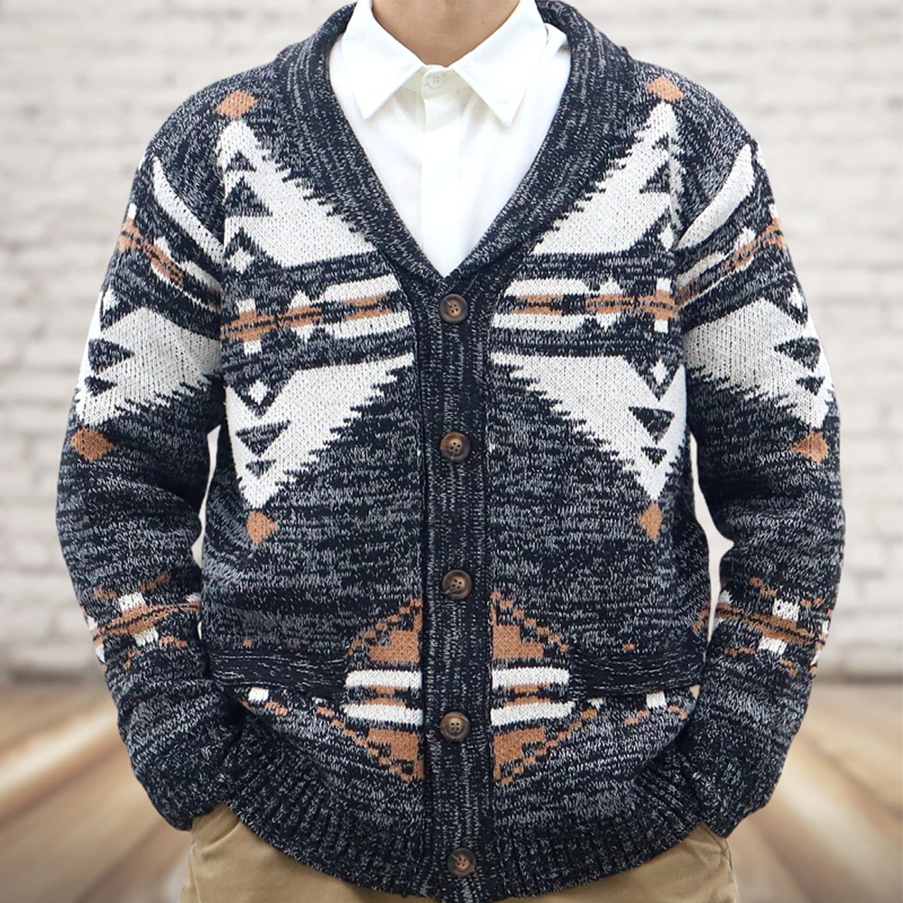 New Men Autumn Winter Woolen Vintage Jacquard Graphic Knitted Buttons Cardigan Casual Blazer Coat Jacket Sweater Male Outwear
New Men Autumn Winter Woolen Vintage Jacquard Graphic Knitted Buttons Cardigan Casual Blazer Coat Jacket Sweater Male Outwear