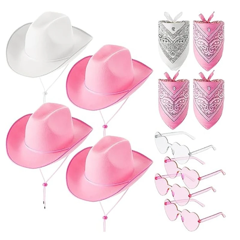 Bandana & Cowgirl Weatern Cowboy Hat & Plastic Sunglasses for Womens Party Costumes 12 Pieces Weatern Set
Bandana & Cowgirl Weatern Cowboy Hat & Plastic Sunglasses for Womens Party Costumes 12 Pieces Weatern Set