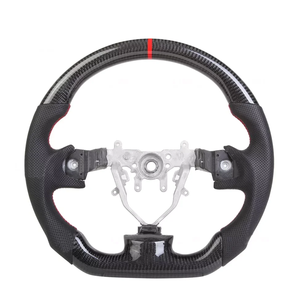 

Custom Real Carbon Fiber Steering Wheel Fit for Subaru WRX STI 2003 to 2019 Carbon Fiber Steering Wheel