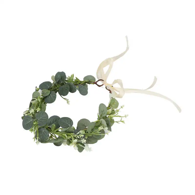 Hair Wreath Simple Eucalyptus Wreath Soft with Ribbon for Photo Taking for Vacation for Seaside
Hair Wreath Simple Eucalyptus Wreath Soft with Ribbon for Photo Taking for Vacation for Seaside