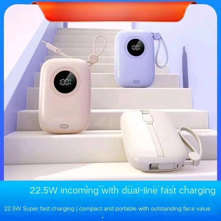22.5W Super Fast Charging 20000mAh Power Bank Suitable for Apple, Xiaomi, OPPOvivo, Huawei Mobile Power Supply
22.5W Super Fast Charging 20000mAh Power Bank Suitable for Apple, Xiaomi, OPPOvivo, Huawei Mobile Power Supply
