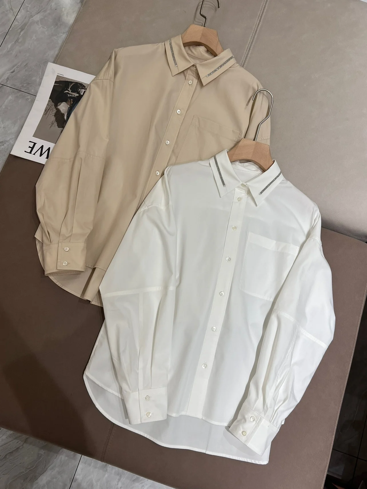Spring Summer 2024 B*C Women's Shirt Female Oversize Casual Long-Sleeved Turndown Collar Blouse Top's Woman's Clothing 
Spring Summer 2024 B*C Women's Shirt Female Oversize Casual Long-Sleeved Turndown Collar Blouse Top's Woman's Clothing