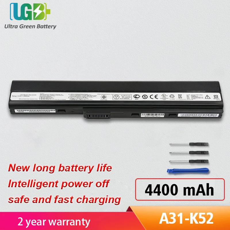 UGB New A31-K52 A32-K52 Battery For Asus k52 A52 A52J X52F X52JB X52JC X52JE X52JG X52JK X52JR X52Jt X52JV k52j X52SG
UGB New A31-K52 A32-K52 Battery For Asus k52 A52 A52J X52F X52JB X52JC X52JE X52JG X52JK X52JR X52Jt X52JV k52j X52SG