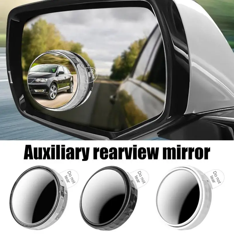 

360 Degree Car Blind Spot Mirror Adjustable 2 Sides Wide Angle Exterior Automobile Convex Rear View Mirrors Parking Mirror 2Pcs