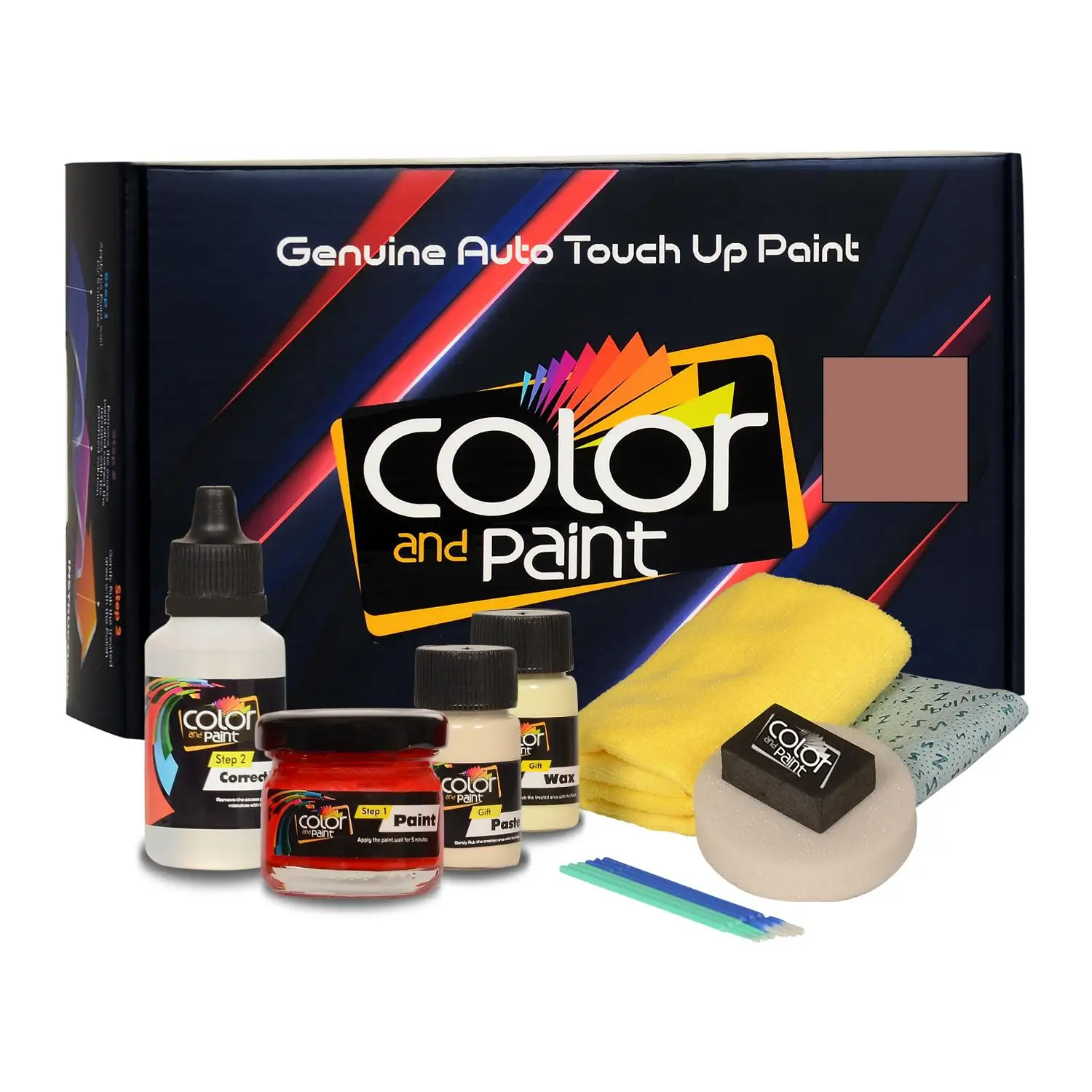 

Color and Paint compatible with General Motors Automotive Touch Up Paint - LIGHT BRONZEMIST - WA558F - Basic Care