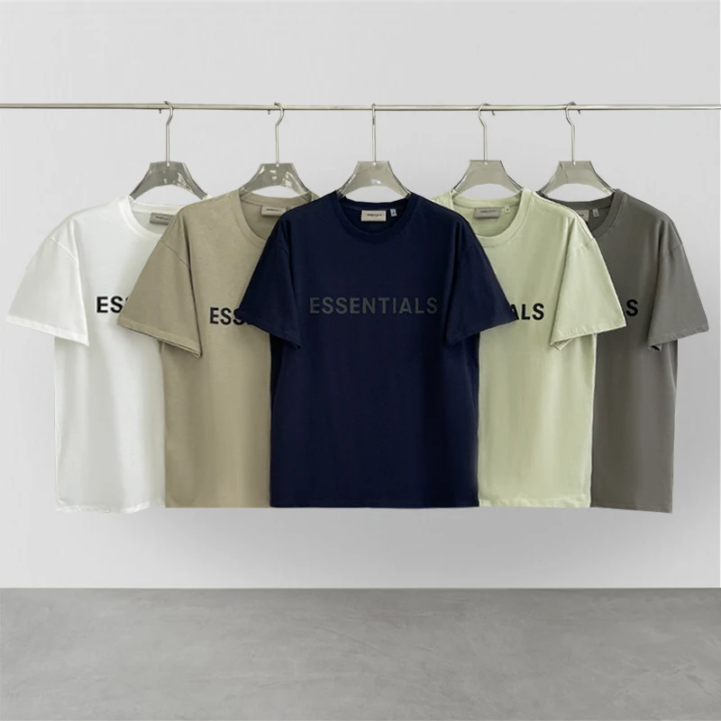 Short-sleeved polyline chest essentials American casual T-shirt trendy loose high street fogt shirt for men and women
Short-sleeved polyline chest essentials American casual T-shirt trendy loose high street fogt shirt for men and women