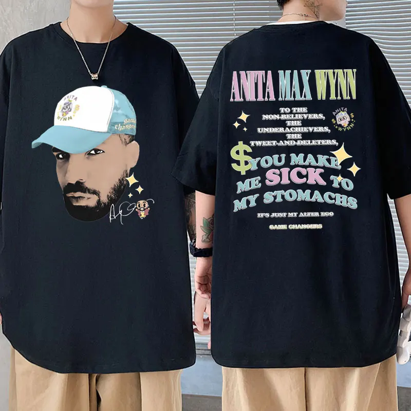 Rapper Drake Anita Max Wynn Graphic Print T-shirt Men's Funny Meme T Shirts Men Women Hip Hop Trend Tshirt Male 100% Cotton Tees
Rapper Drake Anita Max Wynn Graphic Print T-shirt Men's Funny Meme T Shirts Men Women Hip Hop Trend Tshirt Male 100% Cotton Tees