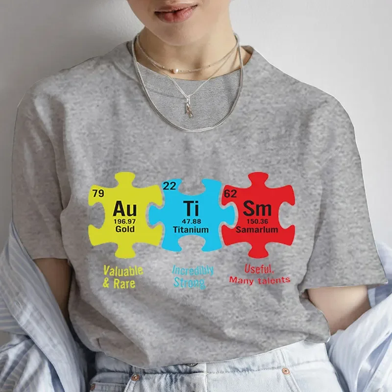 cotton Print Tops Short Sleeve Tees Harajuku T-Shirt for Women Autism Puzzle Piece Tshirt Y2k Graphic Clothing cotton
cotton Print Tops Short Sleeve Tees Harajuku T-Shirt for Women Autism Puzzle Piece Tshirt Y2k Graphic Clothing cotton