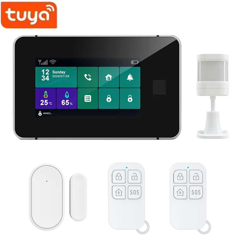 Система сигнализации Tuya Smart Life, 4,3 дюйма, Wi-Fi, GSM, сенсорная клавиатура, датчик движения
Система сигнализации Tuya Smart Life, 4,3 дюйма, Wi-Fi, GSM, сенсорная клавиатура, датчик движения