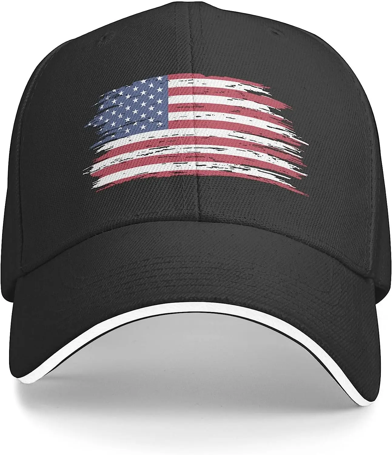 

USA Flag Baseball Cap Men Women Adjustable Peaked Sandwich Dad Hats Golf Hat