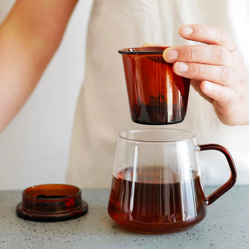 

JINYOUJIA-Borosilicate Glass Handle Teacup for Household Office with Filter, Tea Water Mug, Simple Juice Cup, Drinkware Tool