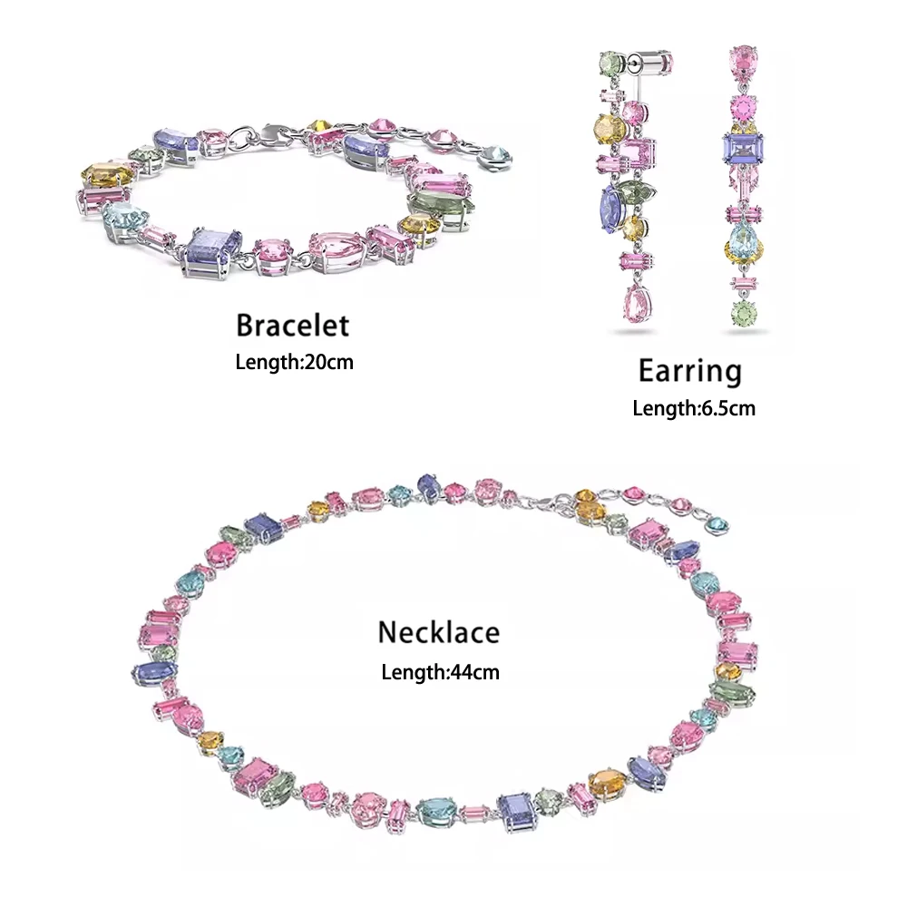 2023 New For Swarovsk Iridescent Streamer Overflow Candy Women's Colorful Embellished Crystal Bracelet Simple Gift Girl
2023 New For Swarovsk Iridescent Streamer Overflow Candy Women's Colorful Embellished Crystal Bracelet Simple Gift Girl
