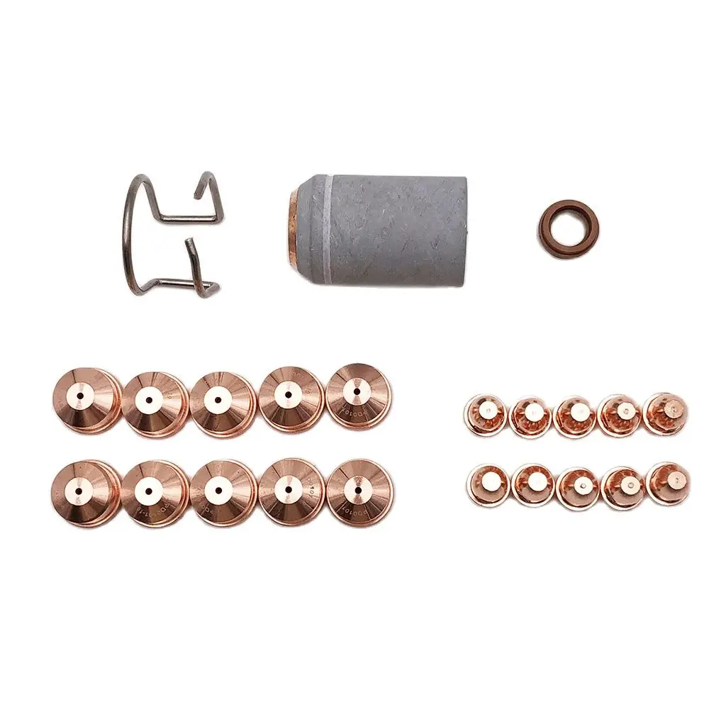23pcs A141 plasma cutting consumables Electrode Nozzle Tip Shield PR0101 PD0101 PC0102 PE0101 CV0011
23pcs A141 plasma cutting consumables Electrode Nozzle Tip Shield PR0101 PD0101 PC0102 PE0101 CV0011