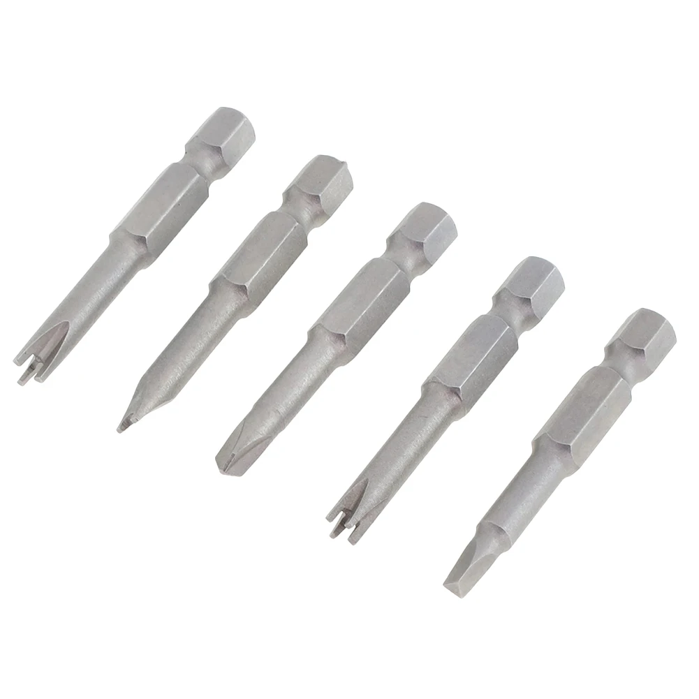 

Bolt Driver Screwdriver Bits Special-shaped Screwdriver Set Three Points Triangle 1.96Inch 5pcs Set Grey Inner Cross Screwdriver