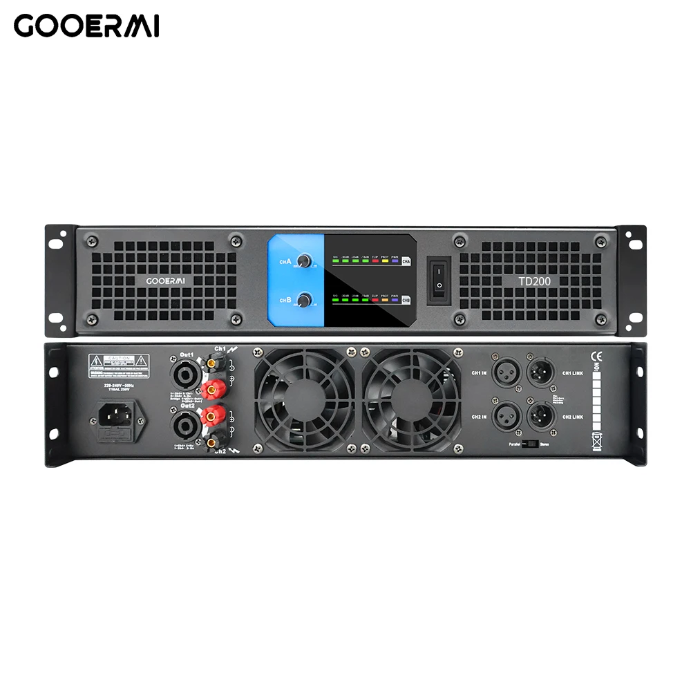 Gooermi TD200 Professional Digital Audio Amplifier with Independent Partition Control - Class D Amplifier for DJ Stage!
Gooermi TD200 Professional Digital Audio Amplifier with Independent Partition Control - Class D Amplifier for DJ Stage!