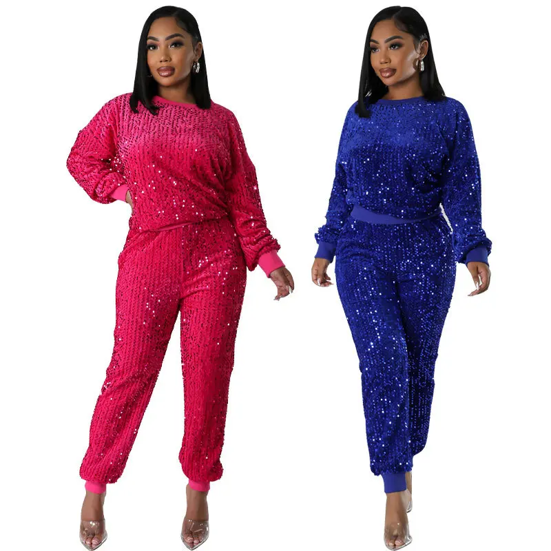 African Clothes 2 Piece Set Pant Women Dashiki Fashion Sequins Long Sleeve Tops Pants Suits Party Elastic Lady Casual Streetwear
African Clothes 2 Piece Set Pant Women Dashiki Fashion Sequins Long Sleeve Tops Pants Suits Party Elastic Lady Casual Streetwear