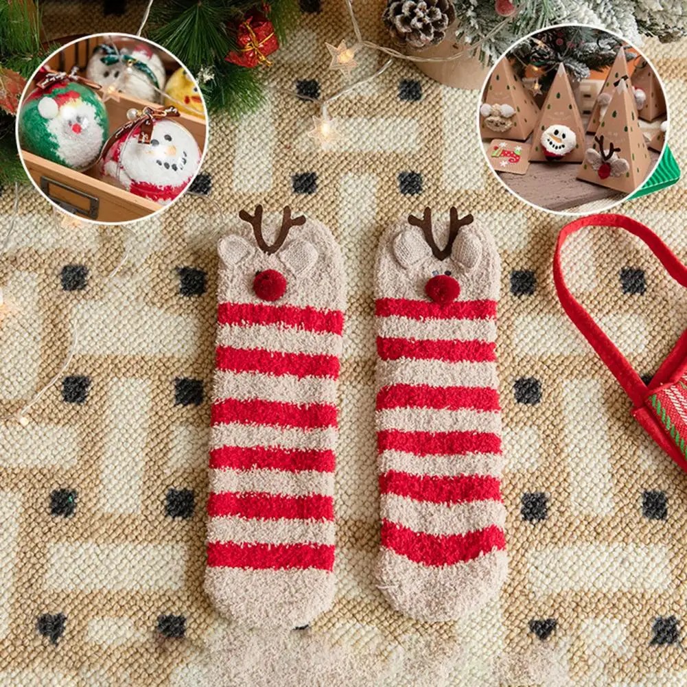 Festive Holiday Stockings Thickened Coral Velvet Socks Festive Holiday Gift Socks Cozy Coral Velvet Christmas Socks for Men
Festive Holiday Stockings Thickened Coral Velvet Socks Festive Holiday Gift Socks Cozy Coral Velvet Christmas Socks for Men
