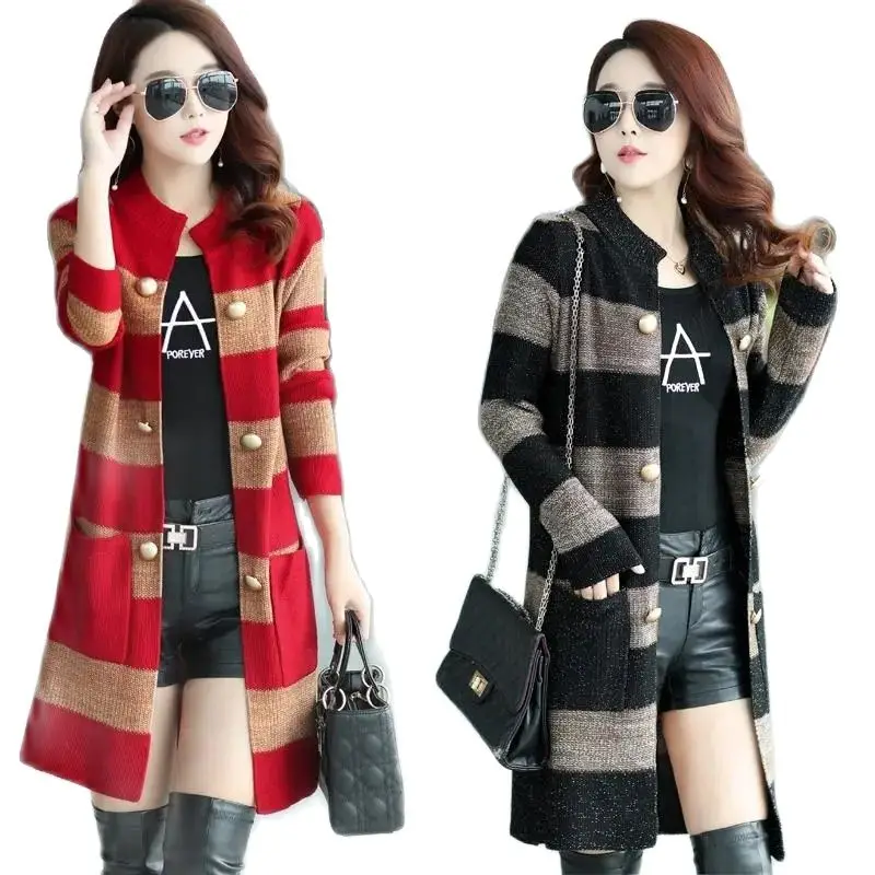 2023 Autumn Winter Outwear Women New Fashion Large Size Loose Korean Versatile Sweater Cardigan Women's Coat Mid length Knitwear
2023 Autumn Winter Outwear Women New Fashion Large Size Loose Korean Versatile Sweater Cardigan Women's Coat Mid length Knitwear