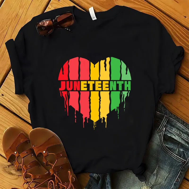 High Quality Oversized t-shirts Men Black Freedom Juneteenth T-Shirt 100% COTTON BLACK Custom Print t shirt
High Quality Oversized t-shirts Men Black Freedom Juneteenth T-Shirt 100% COTTON BLACK Custom Print t shirt