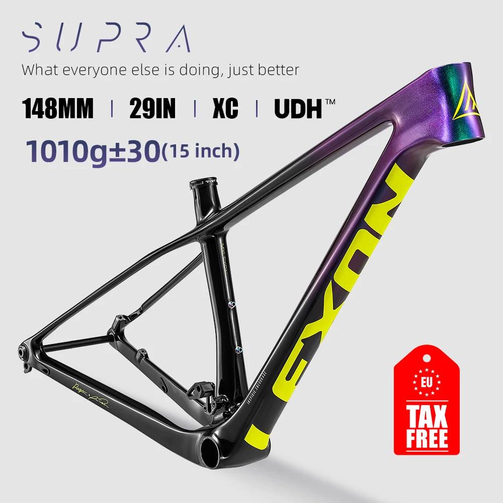 LEXON SUPRA карбоновая рама для горного велосипеда 29er, горный велосипед с подвеской для UDH, регулирующая цепь, 148x12 мм, 15/17/19 дюймов, рама для велосипеда
LEXON SUPRA карбоновая рама для горного велосипеда 29er, горный велосипед с подвеской для UDH, регулирующая цепь, 148x12 мм, 15/17/19 дюймов, рама для велосипеда