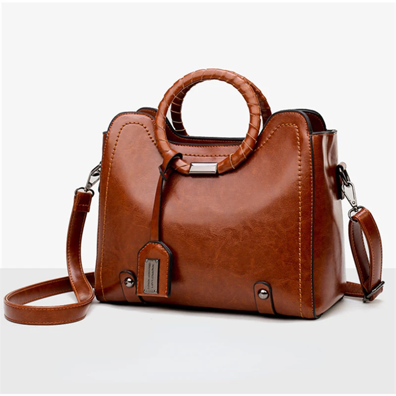 Soft Oil Wax PU Leather Handbag Women Messenger Bag Casual Tote Capacity Lady Shoulder Crossbody Bags Sac
Soft Oil Wax PU Leather Handbag Women Messenger Bag Casual Tote Capacity Lady Shoulder Crossbody Bags Sac