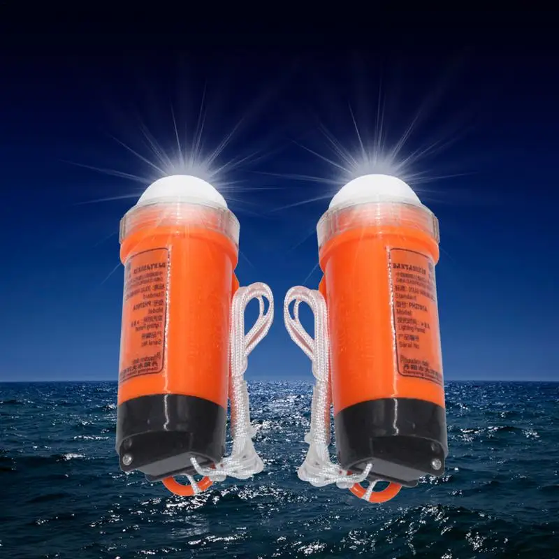 

2pcs LED Emergency Light Marine Position Indicator Waterproof Light Emergency Camping Drifting Survival Supplies