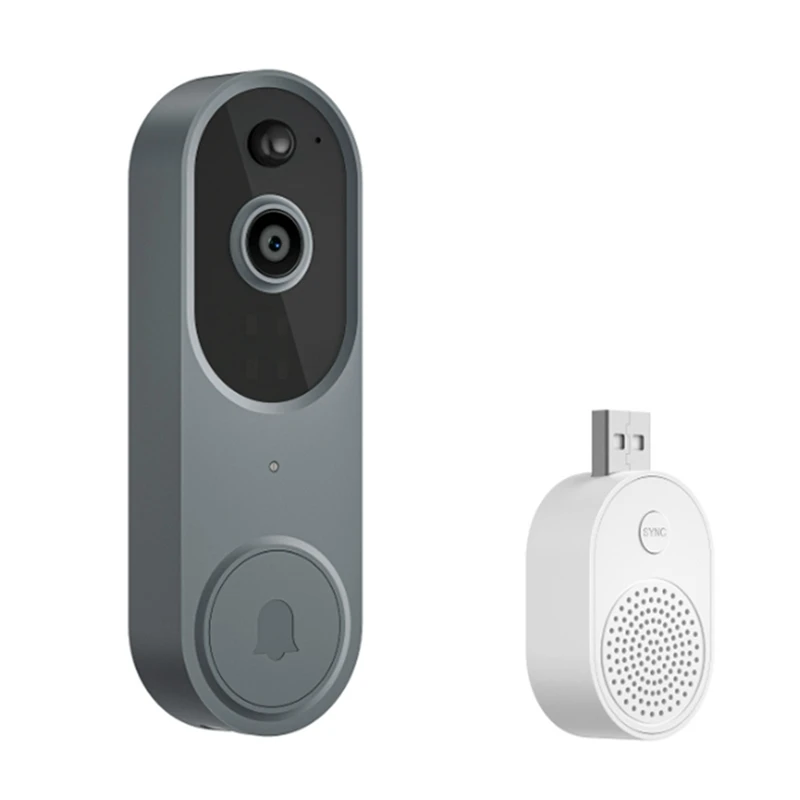 

1080P Smart Wireless Video Doorbell Camera, Home Security With Intelligent Human Detection,Real-Time Alert, 2.4Ghz Wi-Fi