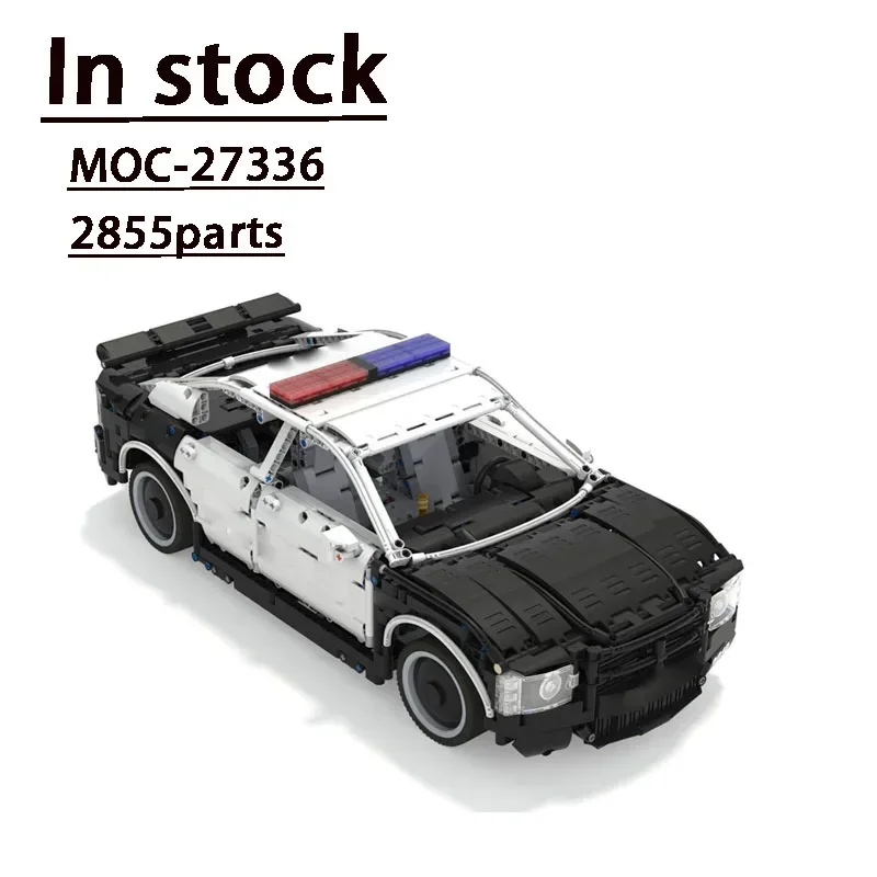 

MOC-27336 City Traffic Police Car Assembly Splicing Building Block Model • 2855 Parts Building Blocks Kids Birthday Toy Gift