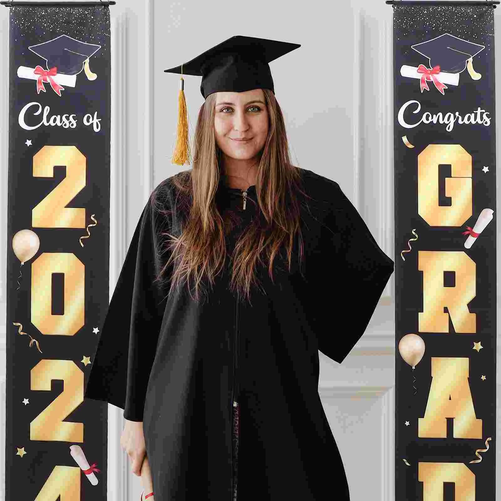 

Graduation Porch Sign Graduation Porch Banners Door Banner For Graduation Graduation Season Ornament Graduation Banner