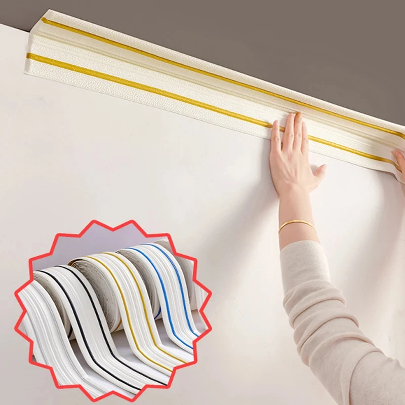 9.2M Self Adhesive Top Corner Line Wall Sticker Background Wallpaper Border Skirting Line Decorative Anti-Collision Strip
9.2M Self Adhesive Top Corner Line Wall Sticker Background Wallpaper Border Skirting Line Decorative Anti-Collision Strip