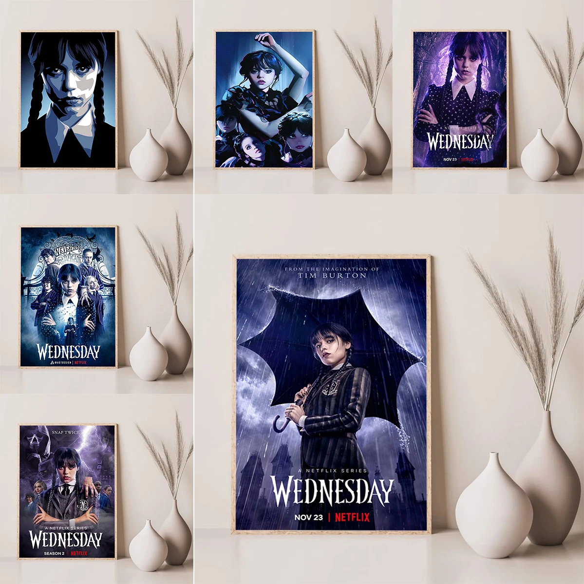 Movie TV Play Wednesday Poster Painting on Canvas Wall Art Posters for Wall Decor Bedroom Decoration Home Decorations Room
Movie TV Play Wednesday Poster Painting on Canvas Wall Art Posters for Wall Decor Bedroom Decoration Home Decorations Room
