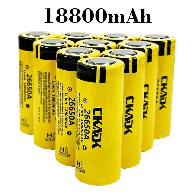 2024 Original New 26650A Battery 18800Mah 3.7V 50A Lithium-ion Rechargeable Battery Suitable for 26650 LED Flashlight and Camera
2024 Original New 26650A Battery 18800Mah 3.7V 50A Lithium-ion Rechargeable Battery Suitable for 26650 LED Flashlight and Camera