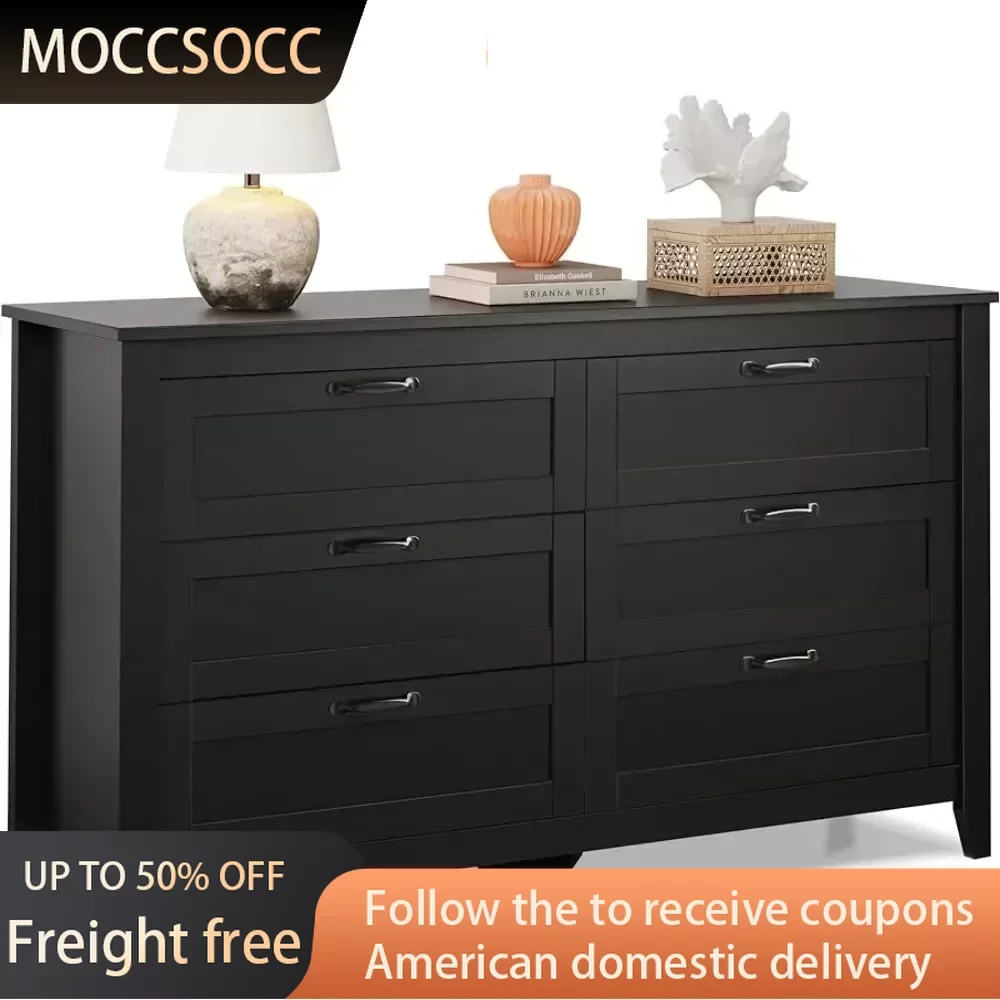 6 Drawer Dresser Living Room Furniture for Tv Large Storage Cabinet Double Wood Dresser for Bedroom Black Freight Free Showcases
6 Drawer Dresser Living Room Furniture for Tv Large Storage Cabinet Double Wood Dresser for Bedroom Black Freight Free Showcases