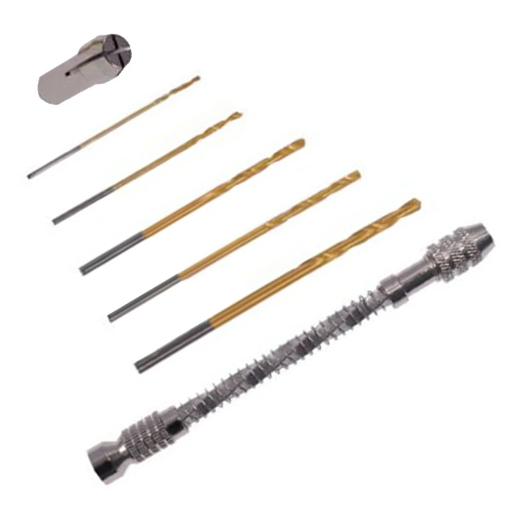 6pcs Semi-Automatic Hand Drill With 5 Drill Bit Set Metal Mini Drill For Amber Beeswax Wood Plastic Punching Drilling DIY Tool
6pcs Semi-Automatic Hand Drill With 5 Drill Bit Set Metal Mini Drill For Amber Beeswax Wood Plastic Punching Drilling DIY Tool