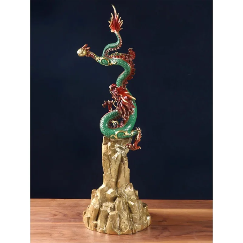 All Copper Dragon Ornaments Zodiac Qinglong Study Office Hallway Decorations Chinese Living Room Gifts
All Copper Dragon Ornaments Zodiac Qinglong Study Office Hallway Decorations Chinese Living Room Gifts