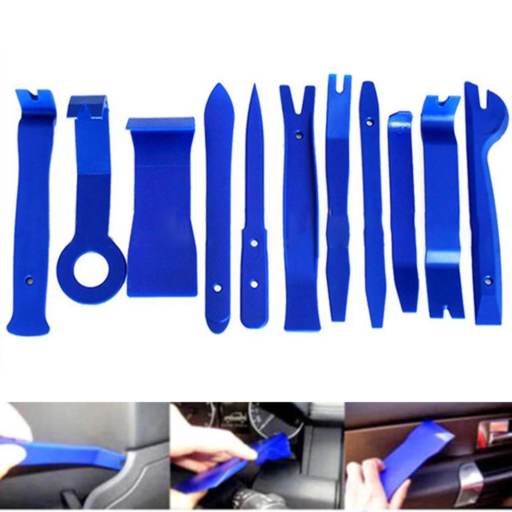 11Pcs Car Audio Repair Tools Set Pry Tool Kit Car Radio Door Body Clip Panel Trim Dash Audio Removal Car Panel Removal Tool Kit
11Pcs Car Audio Repair Tools Set Pry Tool Kit Car Radio Door Body Clip Panel Trim Dash Audio Removal Car Panel Removal Tool Kit