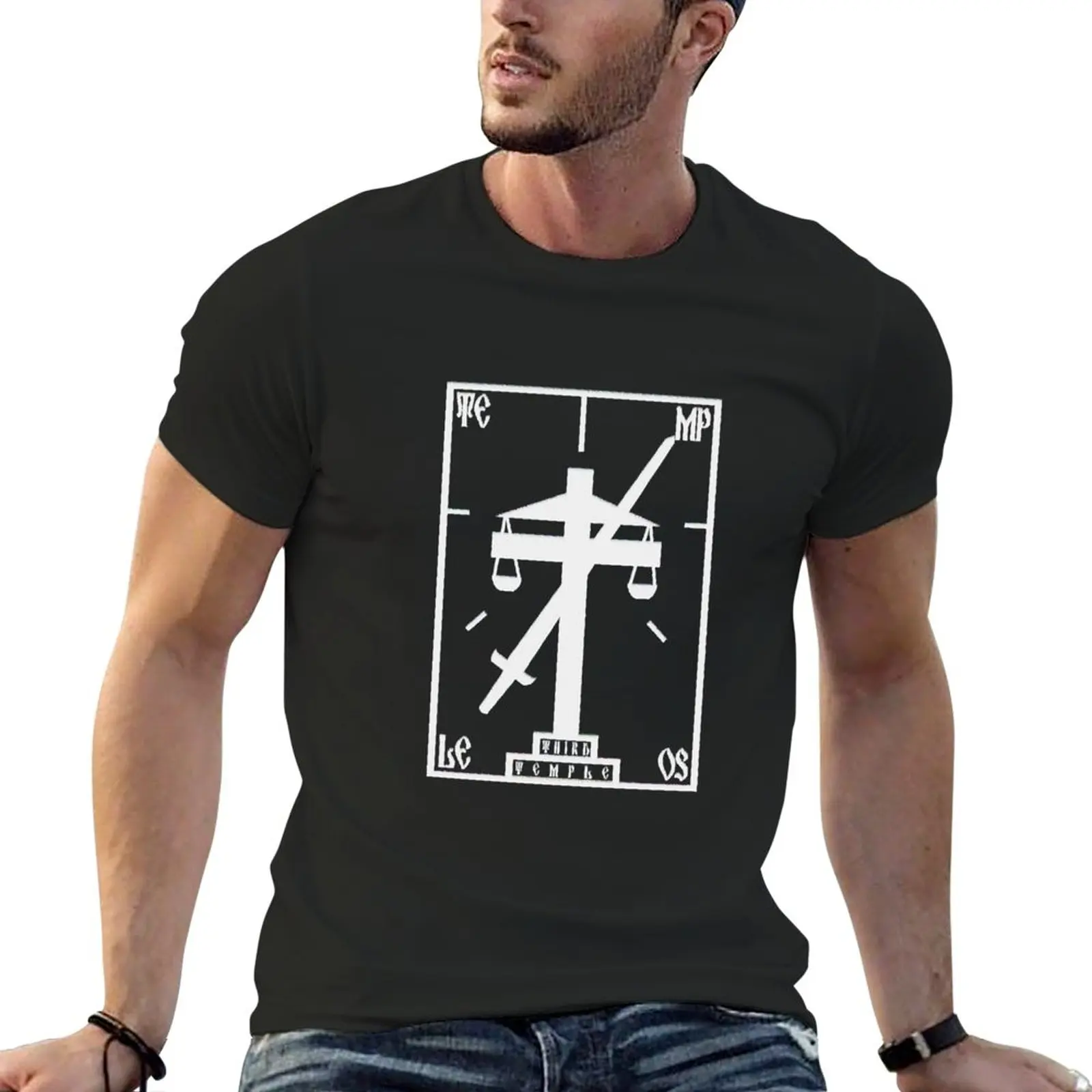 

Terry Davis Temple OS retro T-Shirt black t shirts plain t-shirt designer t shirt men