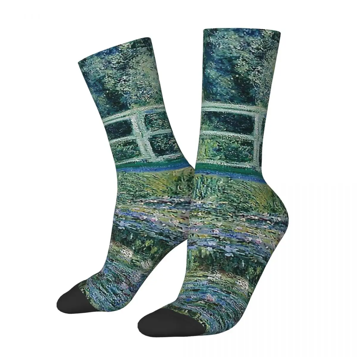 

Claude Monet Socks Harajuku Sweat Absorbing Stockings All Season Long Socks Accessories for Unisex Birthday Present